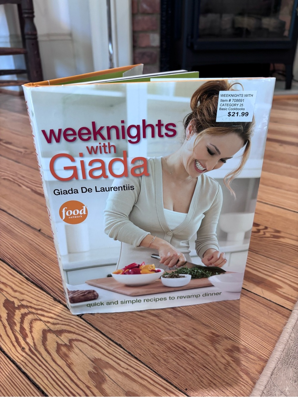 Weeknights with Giada Cookbook - White/Cream Cover